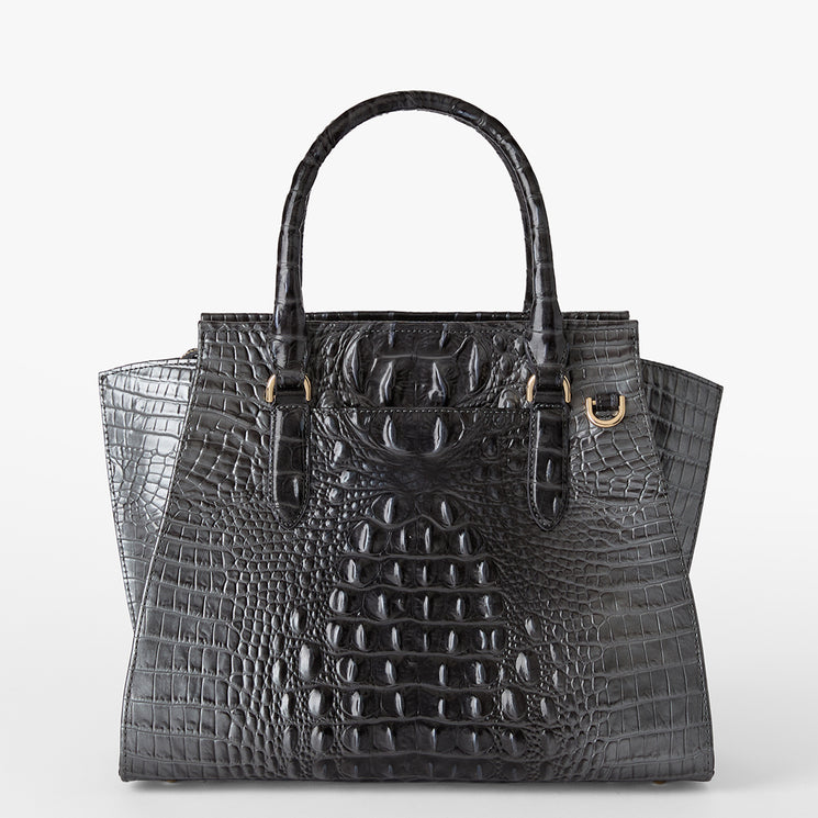 Charcoal Melbourne Priscilla Satchel Back View 