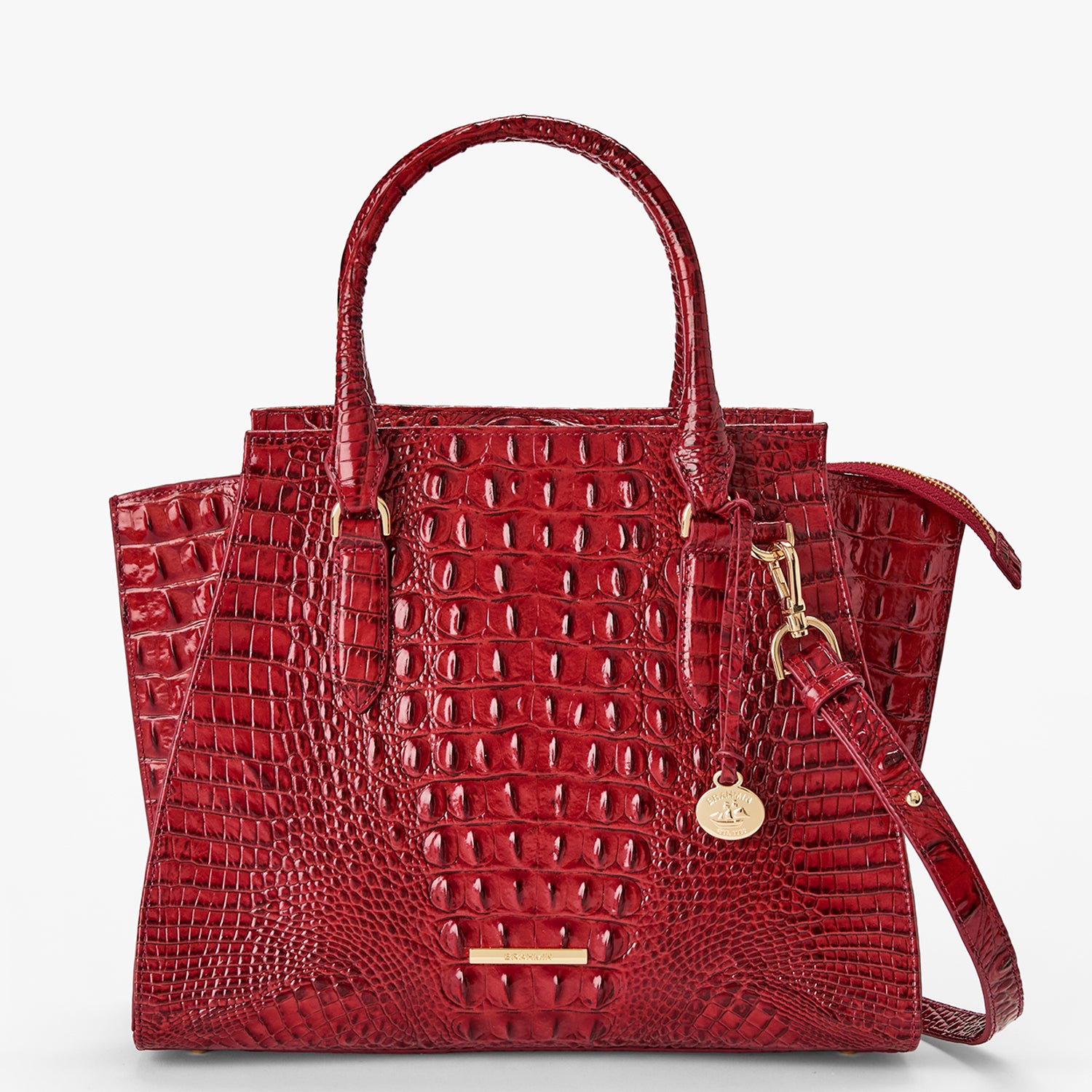 Priscilla Satchel | Volcanic Red Melbourne | BRAHMIN
