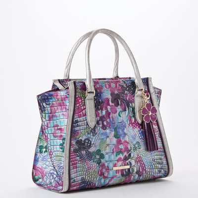 Priscilla Satchel Lavender Blossoming Side View