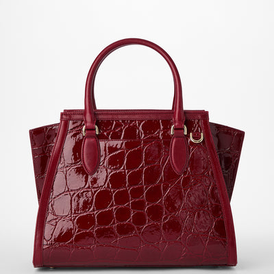 Red Claudine Priscilla Satchel Back View