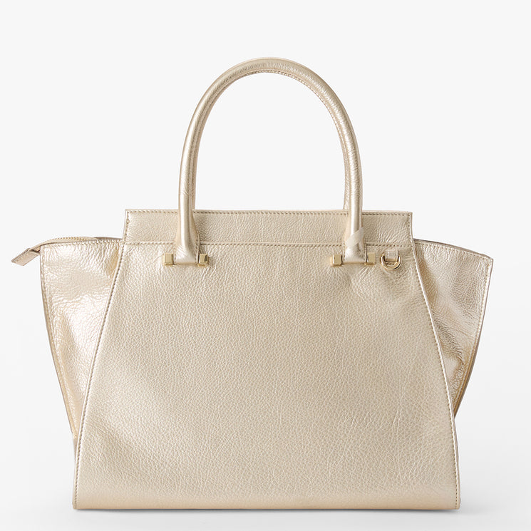 Silver All Over Smooth	Priscilla Satchel Back View