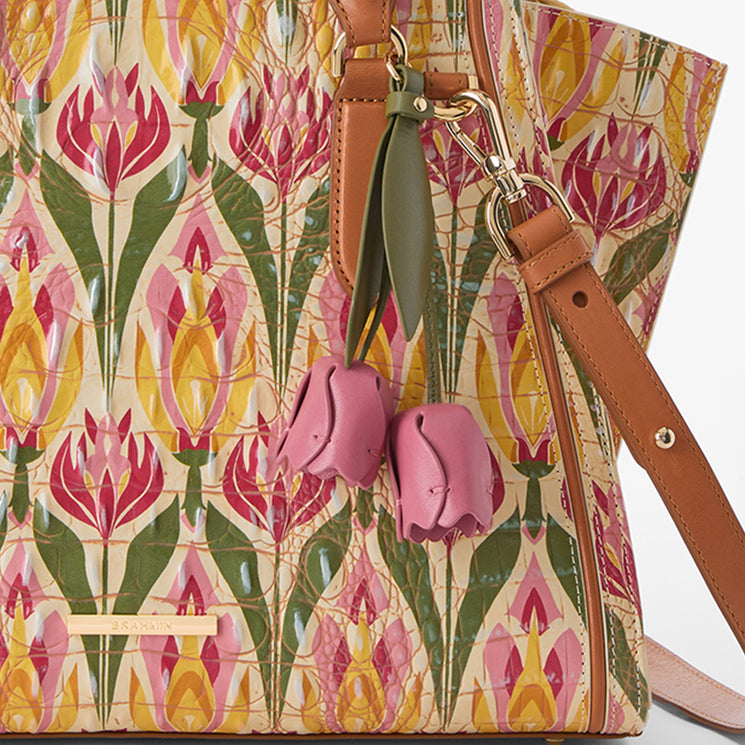 Multi Nectar Priscilla Satchel Tassel Close Up 