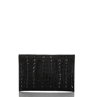 Black La Scala Envelope Clutch Back View 