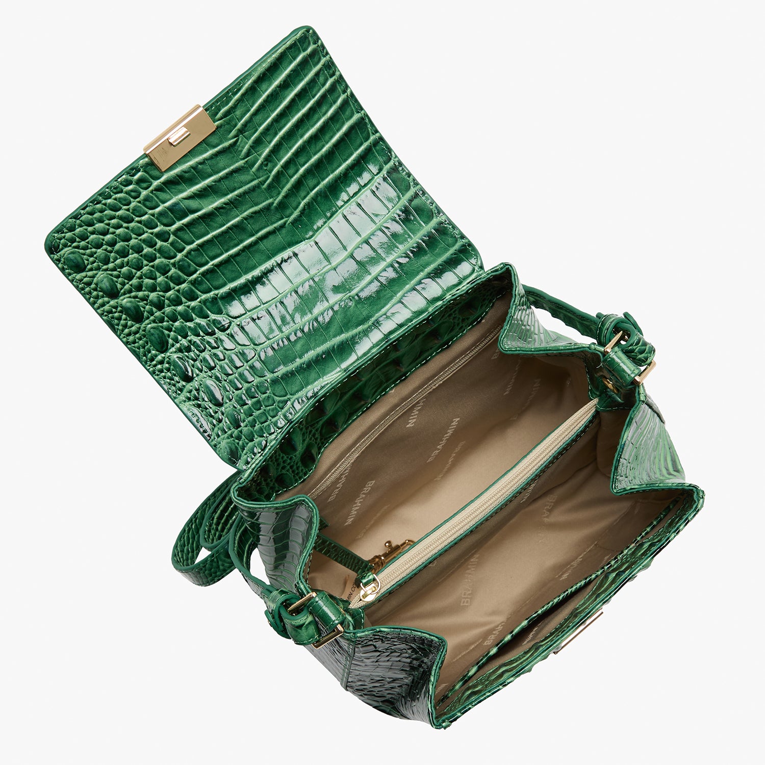 Margo Leather Crossbody | Parakeet | BRAHMIN