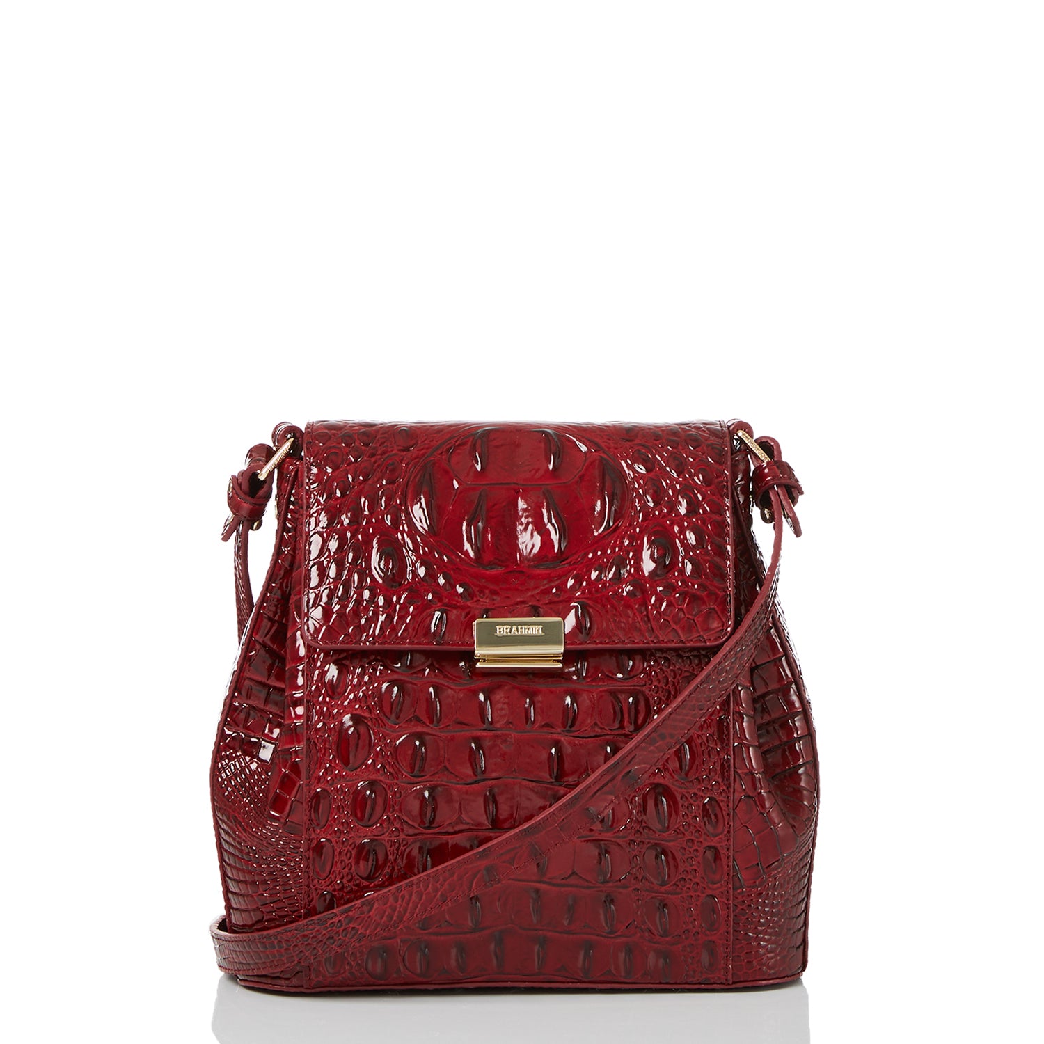 Margo Leather Crossbody | Vintage Red Melbourne | BRAHMIN