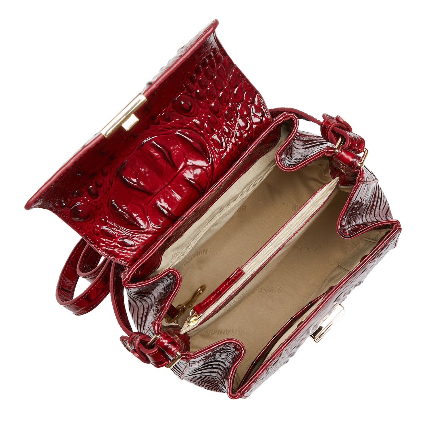 Margo Leather Crossbody | Vintage Red Melbourne | BRAHMIN