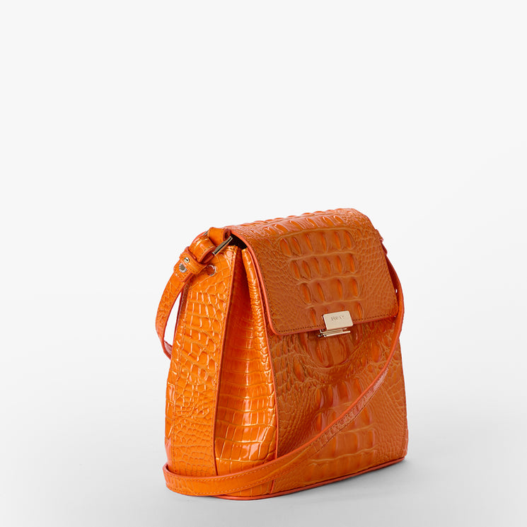 Mango Orange Melbourne Margo Crossbody Side View