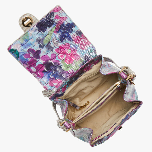 Margo Lavender Blossoming Crossbody Open Top View