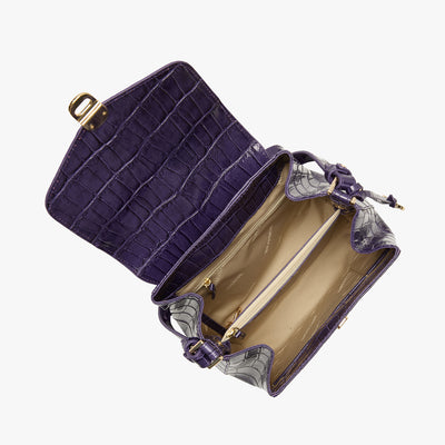 Voltage Violet Sirona Margo Crossbody Open Top View 
