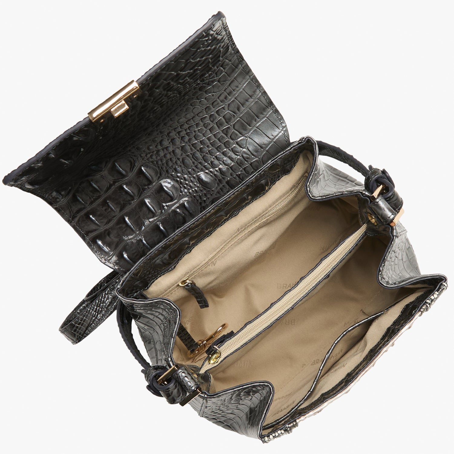 (取寄) ブラーミン レディース マーゴ Brahmin women Margo Charcoal Margo | Charcoal Nottingham | BRAHMIN