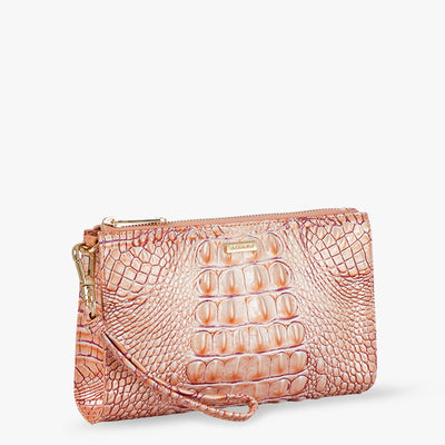 Apricot Rose Melbourne Daisy Wristlet Side View 
