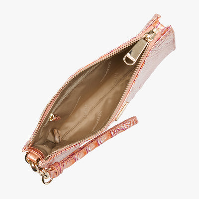 Apricot Rose Melbourne Daisy Wristlet Open Top View 
