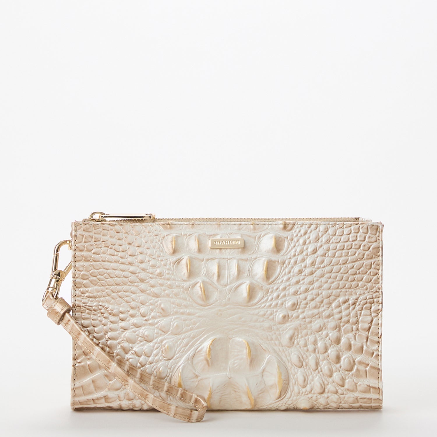 Brahmin Beige Wristlet deals Wallet.