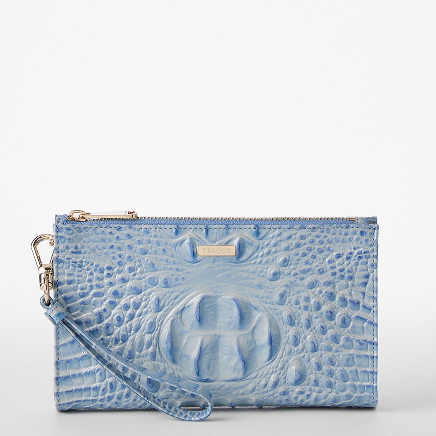 Rare hotsell Brahmin envelope clutch in sky blue