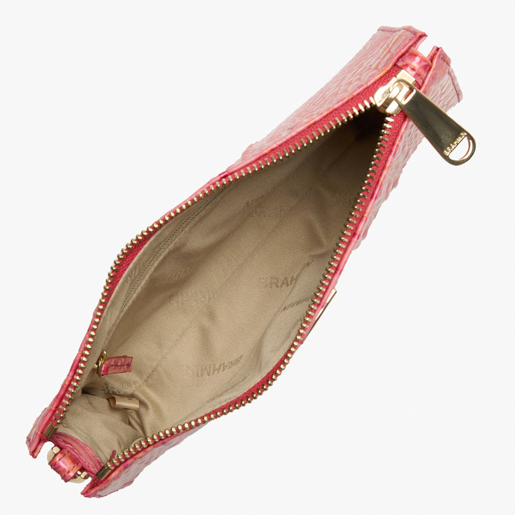 Coral Snapdragon Melbourne Daisy Wristlet Open Top View