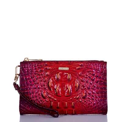 Ruby Ombre Melbourne Daisy Wristlet Front View 
