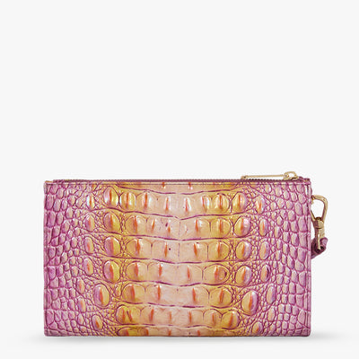 Grapefruit Ombre Melbourne Daisy Wristlet Back View 
