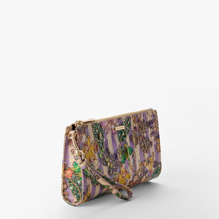 Pinstripe Petals Melbourne	Daisy Wristlet Side View