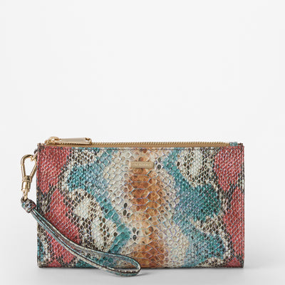 Multi All Over Snake Daisy Wristlet Front View 