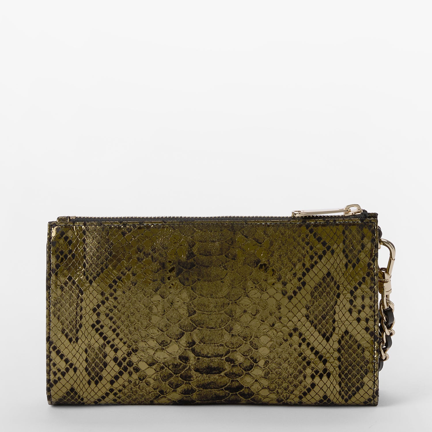 Hot BRAHMIN WRISTLET black snakeskin