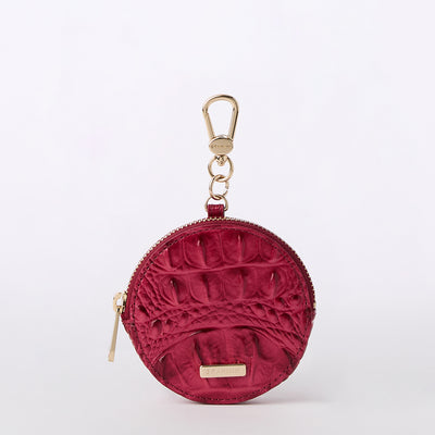 Merlot Ombre Melbourne Circle Coin Purse Front View 
