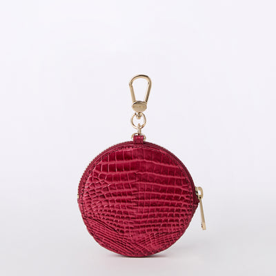 Merlot Ombre Melbourne Circle Coin Purse Back View 