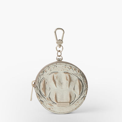 Timeless Taupe Ombre Melbourne Circle Coin Purse Front View 