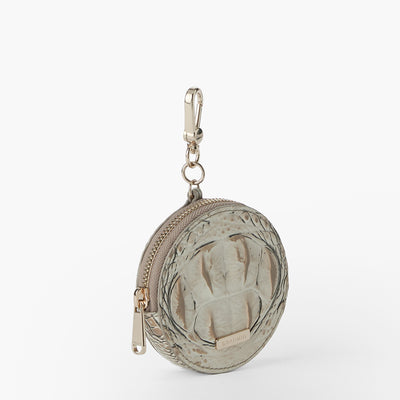 Timeless Taupe Ombre Melbourne Circle Coin Purse Side View 