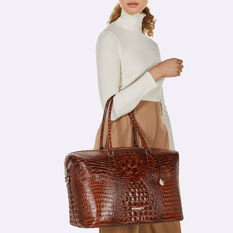 Duxbury Carryall Pecan Melbourne On Model