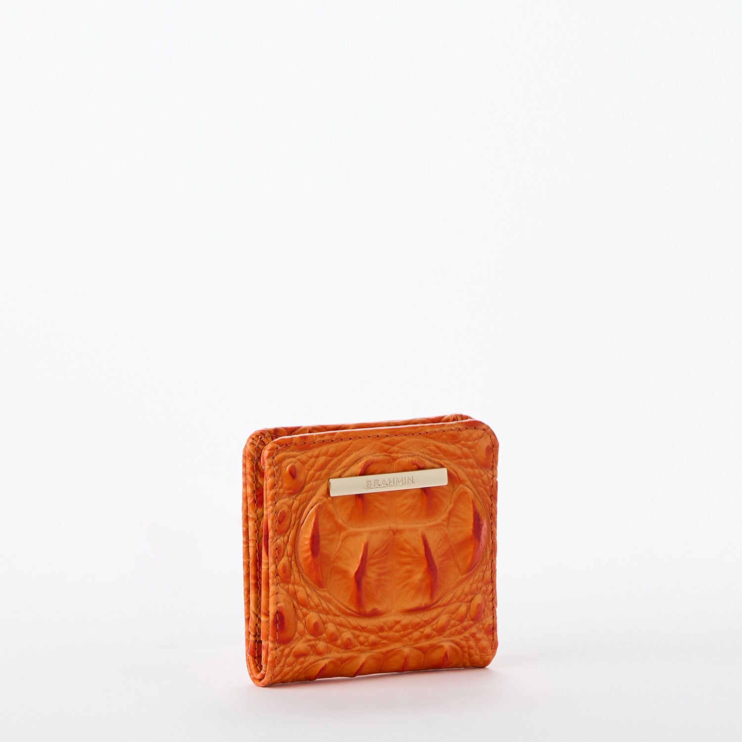 Jane Leather Wallet | Mandarin Orange | BRAHMIN