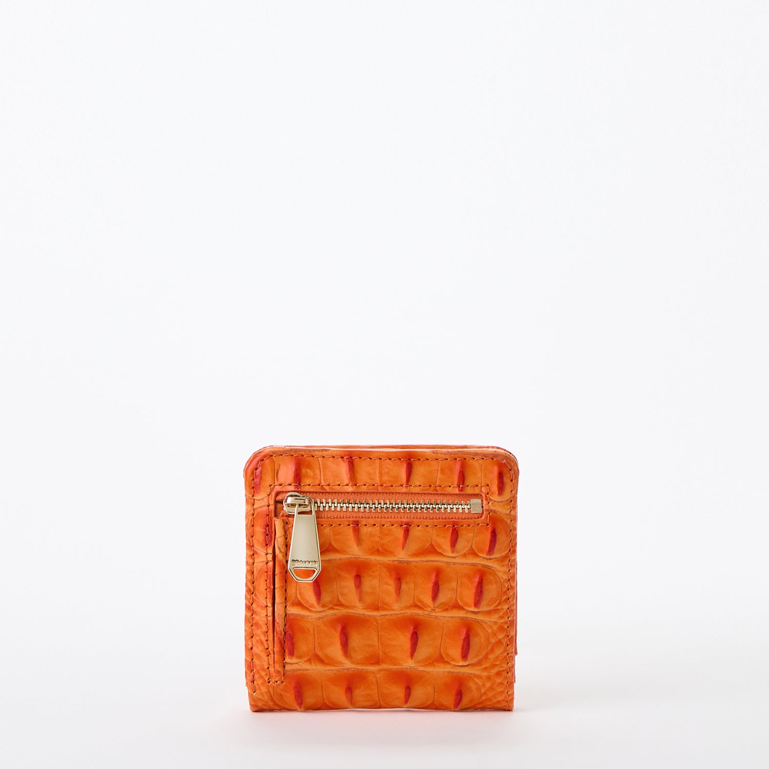 Jane Leather Wallet | Mandarin Orange | BRAHMIN