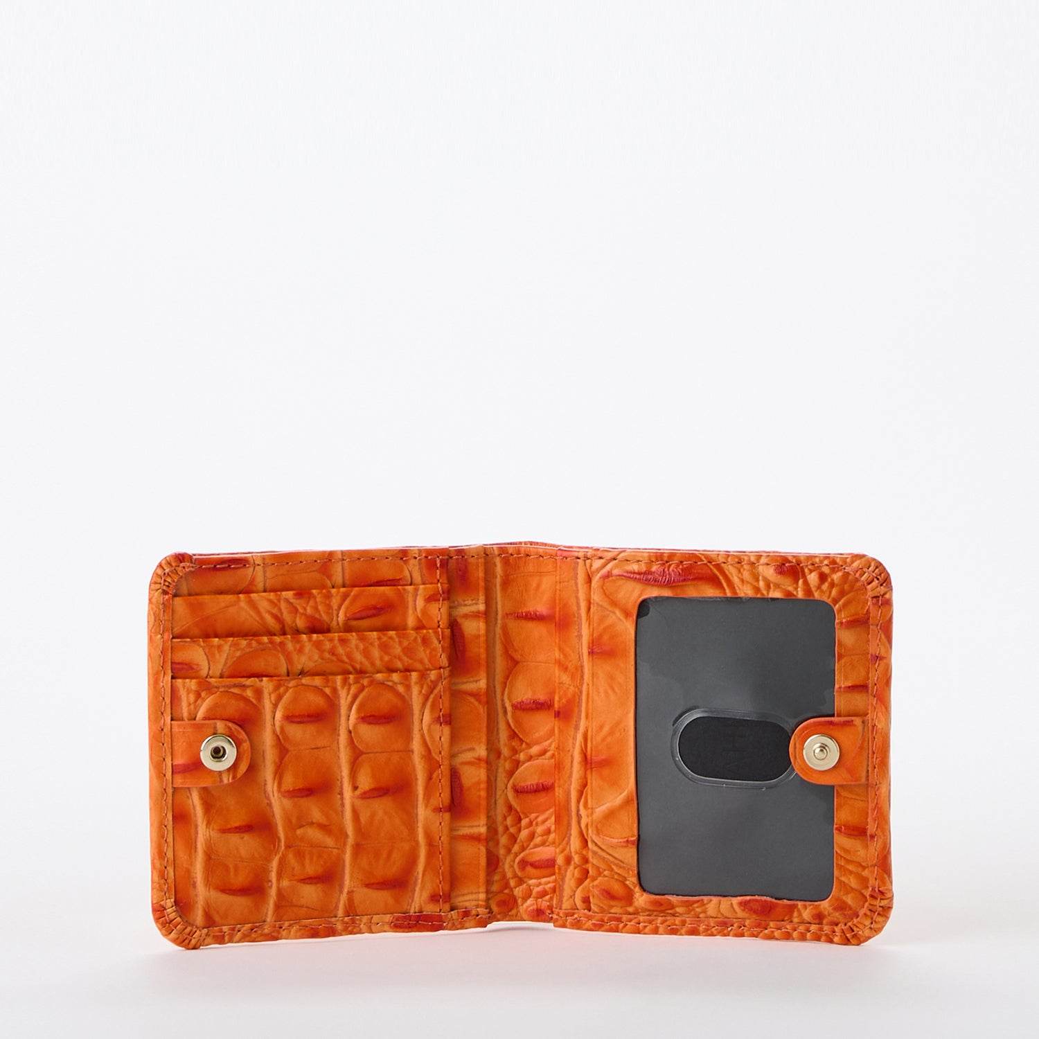 Jane Leather Wallet | Mandarin Orange | BRAHMIN