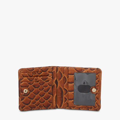 Honey Brown Saratoga Jane Wallet Open Top View 
