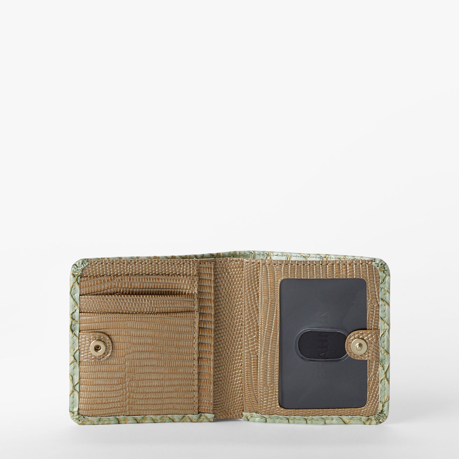 Jane Mini Leather Wallet | Mint Novella | BRAHMIN