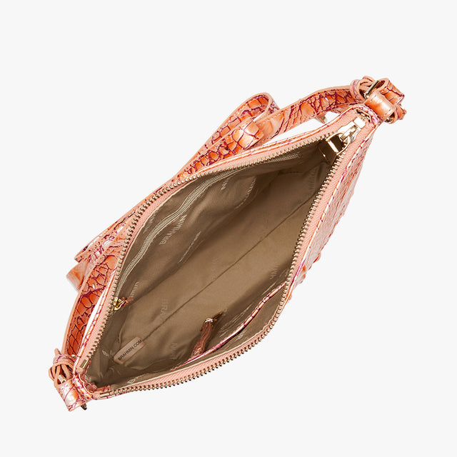 Apricot Rose Melbourne Katie Crossbody Open Top View 