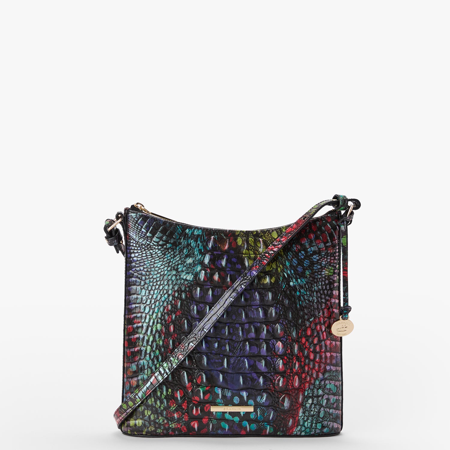 Katie Zip Top Crossbody Bag | Pecan Melbourne | BRAHMIN