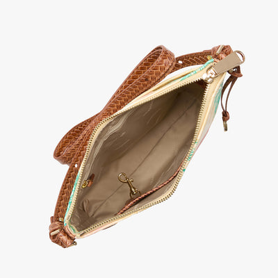 Honey Brown Copa Cabana Katie Crossbody Open Top View 
