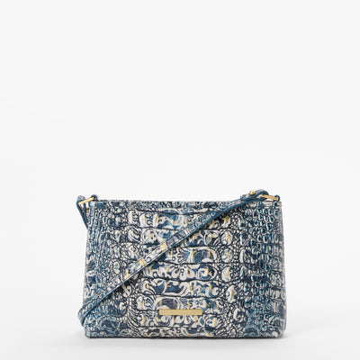 Blue Filigree Melbourne Lorelei Shoulder Bag Front View 
