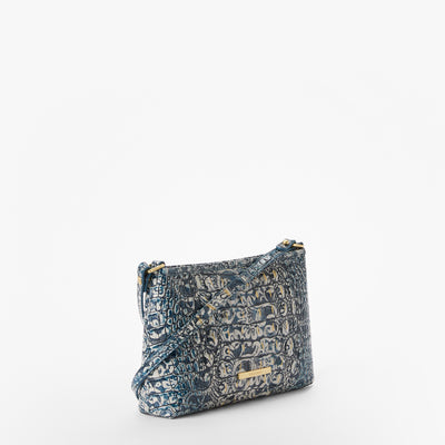 Blue Filigree Melbourne Lorelei Shoulder Bag Side View 
