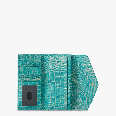 Mermaid Green Melbourne Veronica Wallet Open Top View 
