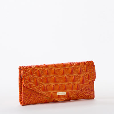 Veronica Mandarin Orange Melbourne Wallet Side View