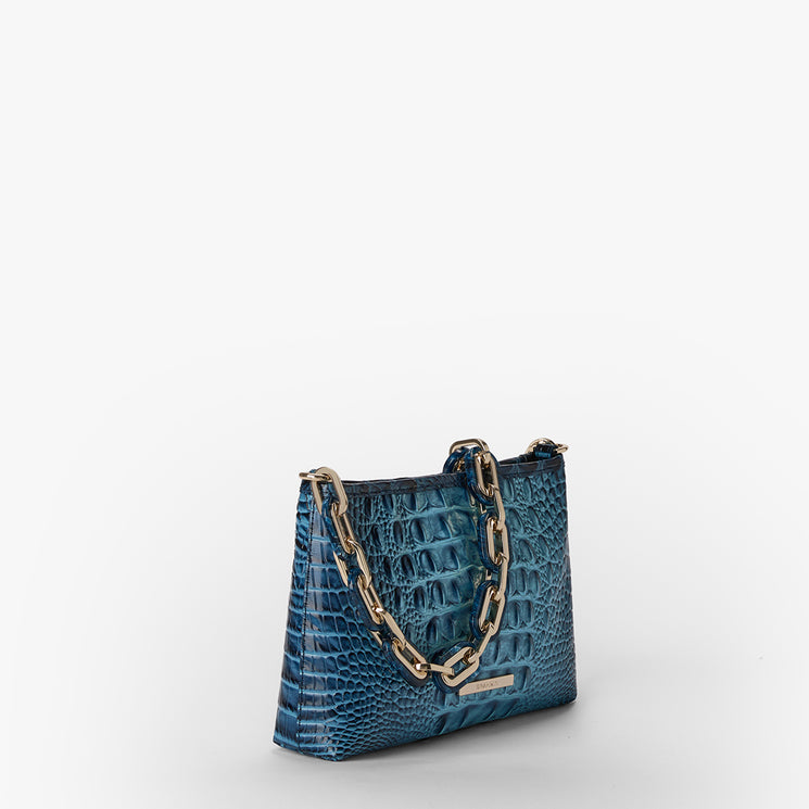 Retro Blue Ombre Melbourne Mod Lorelei Side View with Strap 