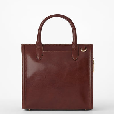 Cognac Topsail Caroline Satchel Back View 