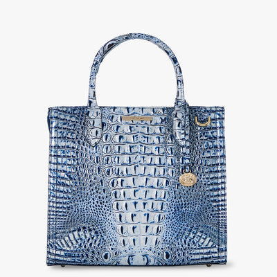 Coastal Blue Melbourne Caroline Satchel Front View 
