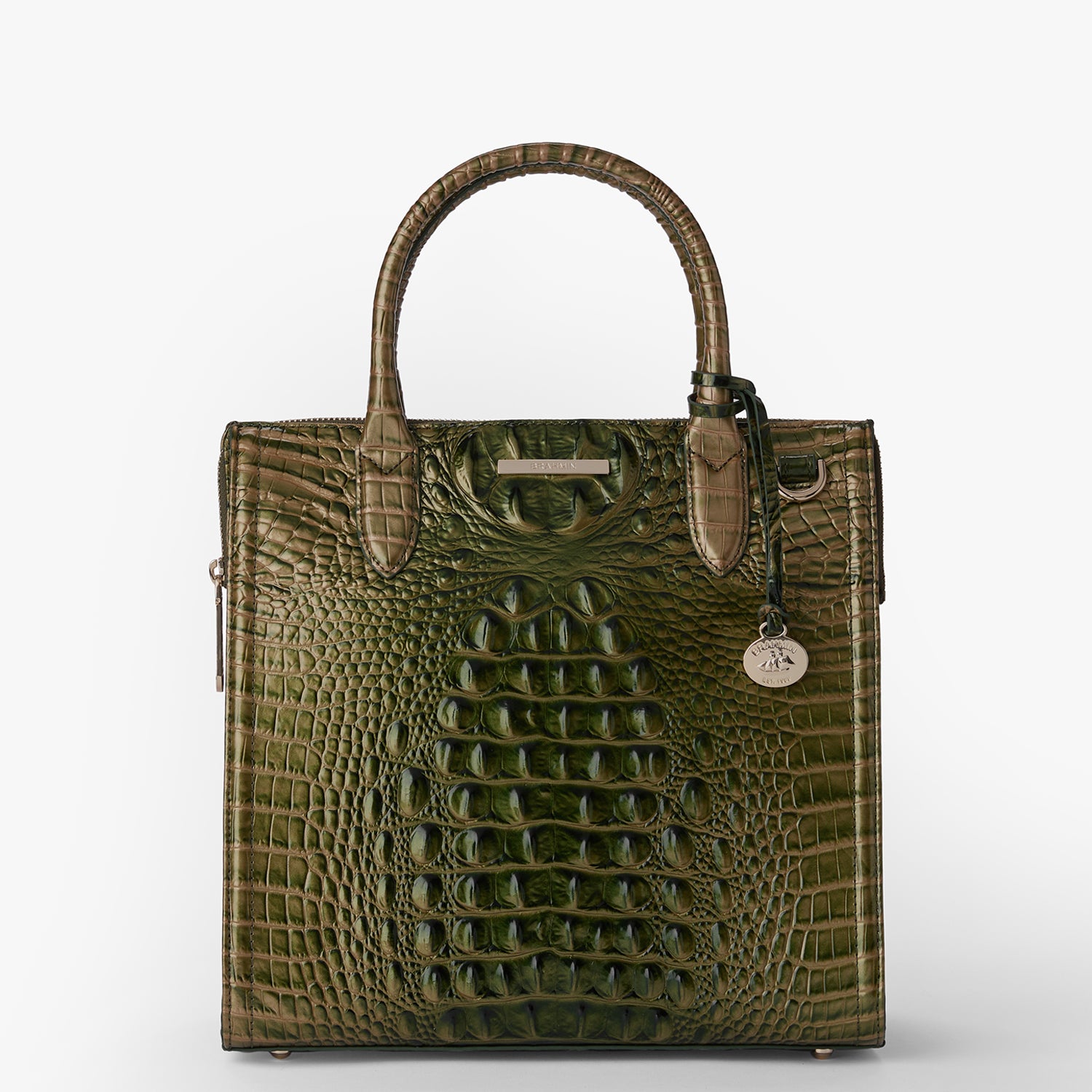 Green brahmin purse sale