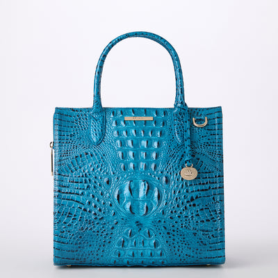 Vibrant Azure Melbourne Caroline Satchel Front View 
