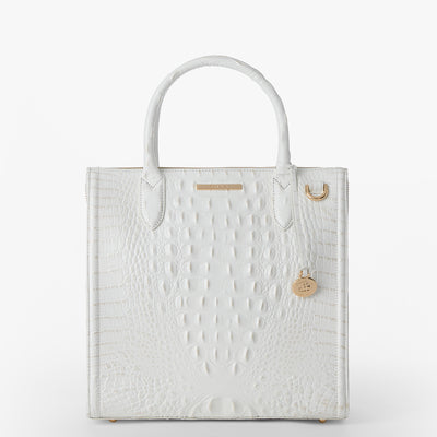 Sea Salt White Melbourne Caroline Satchel Front View