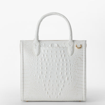 Sea Salt White Melbourne Caroline Satchel Back View