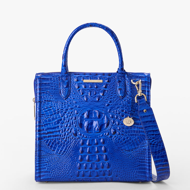 Ultramarine Melbourne Caroline Satchel Front View With Strap
