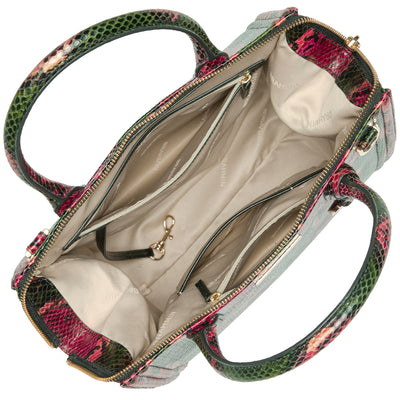 Garland Grove Caroline Satchel Open Top View 
